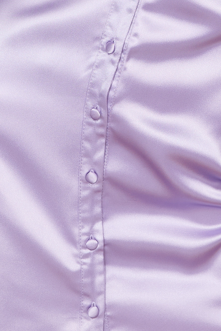 Elle Satin Dress Lilac