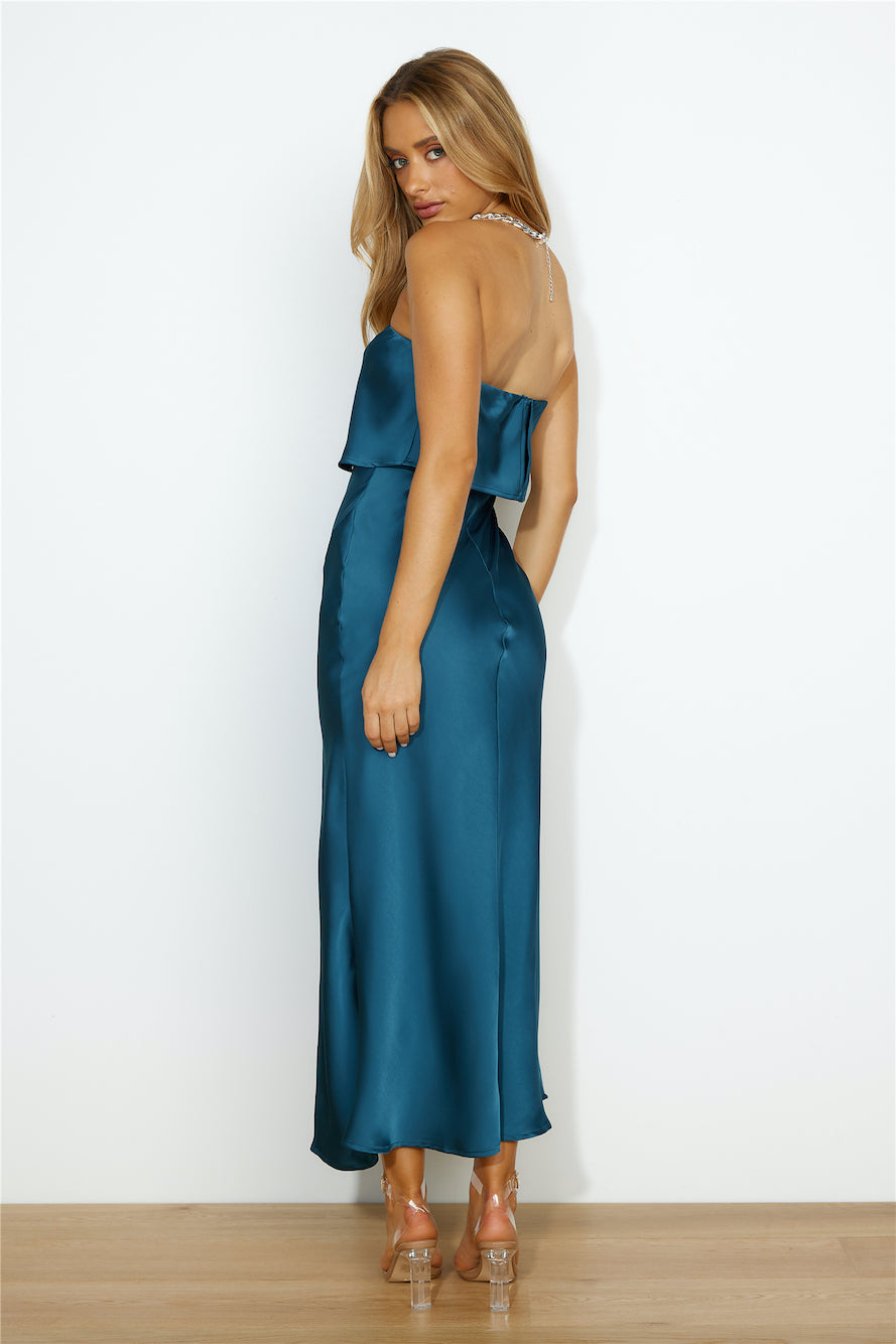 Sultry Mood Maxi Dress Teal