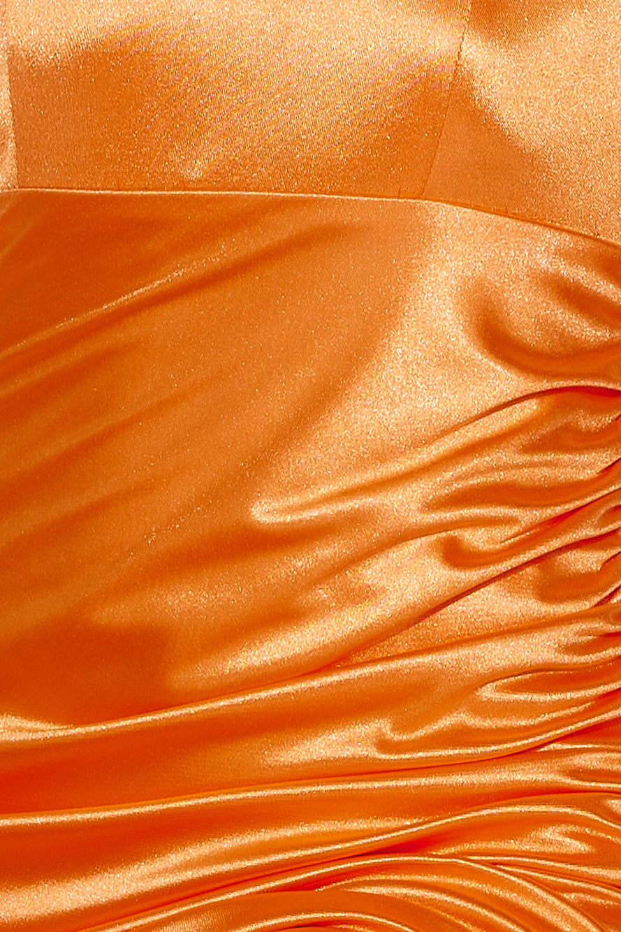 Wear The Glow Midi Dress Orange