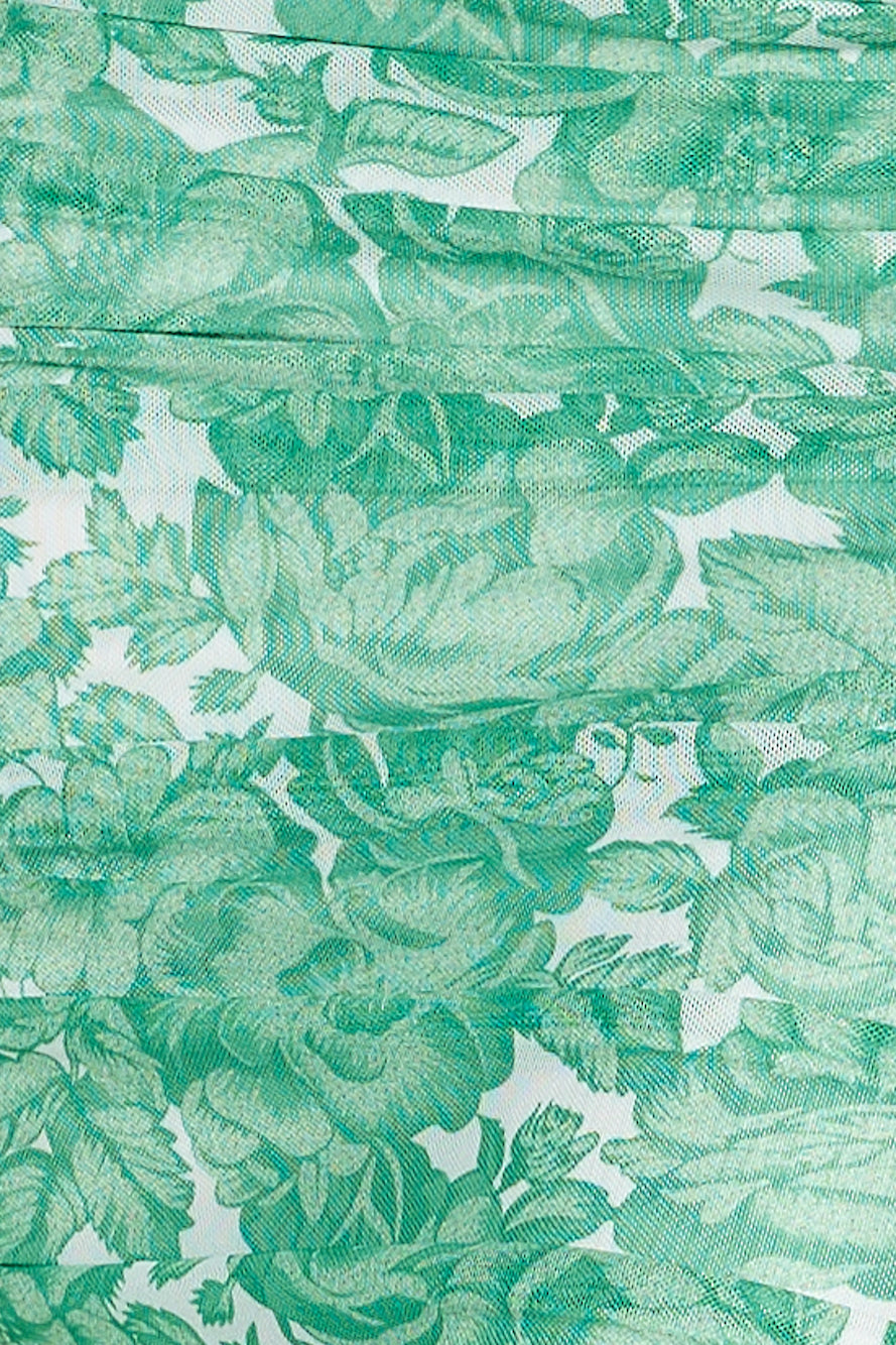 Print Lover Midi Dress Green