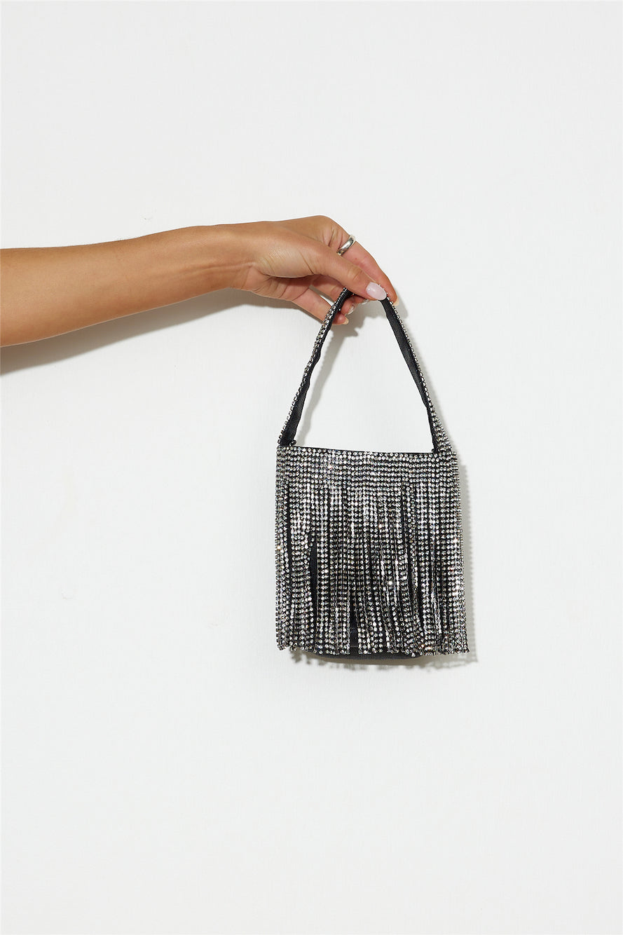 Dripping Diamonds Bag Black