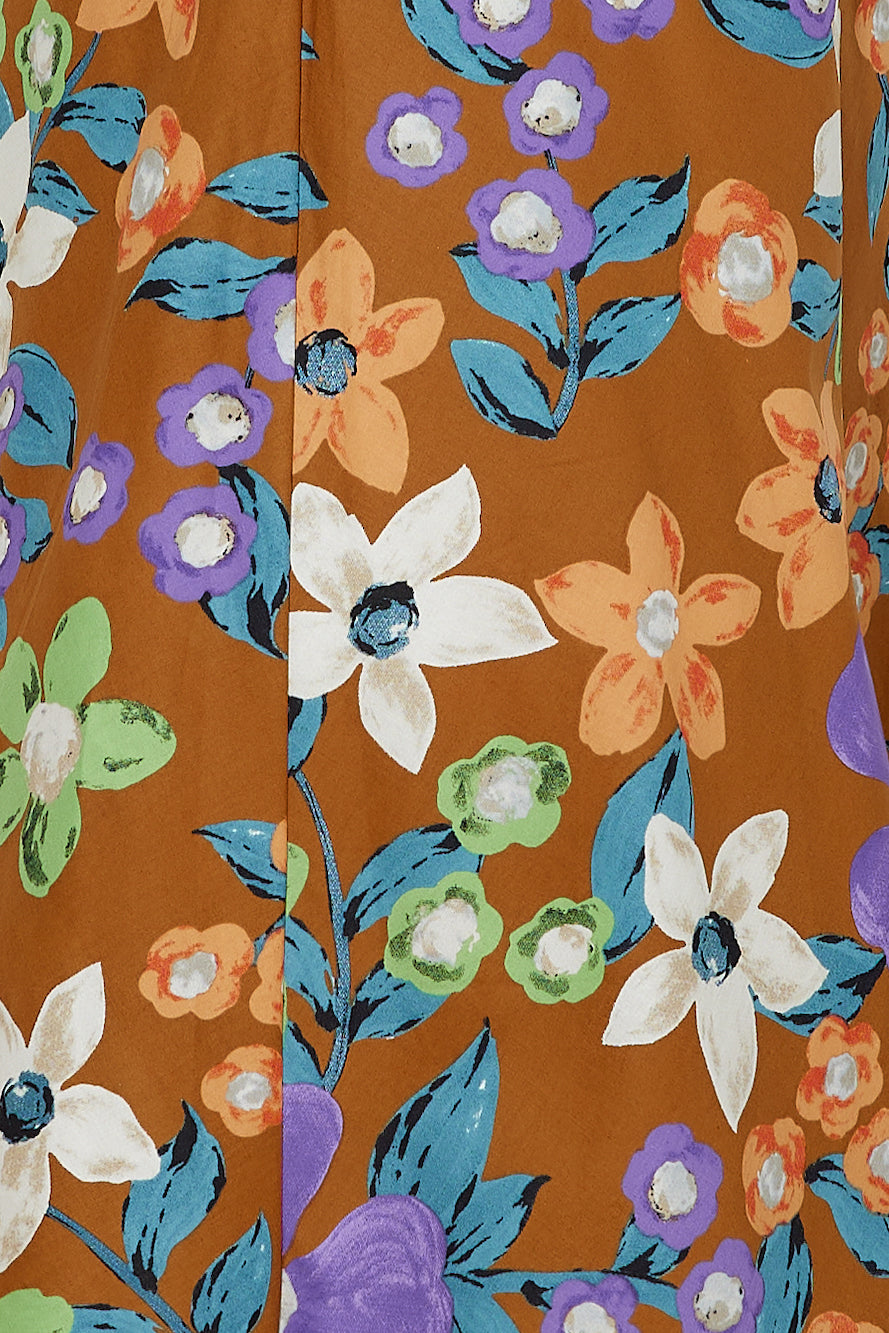 Oasis Of Love Midi Dress Brown