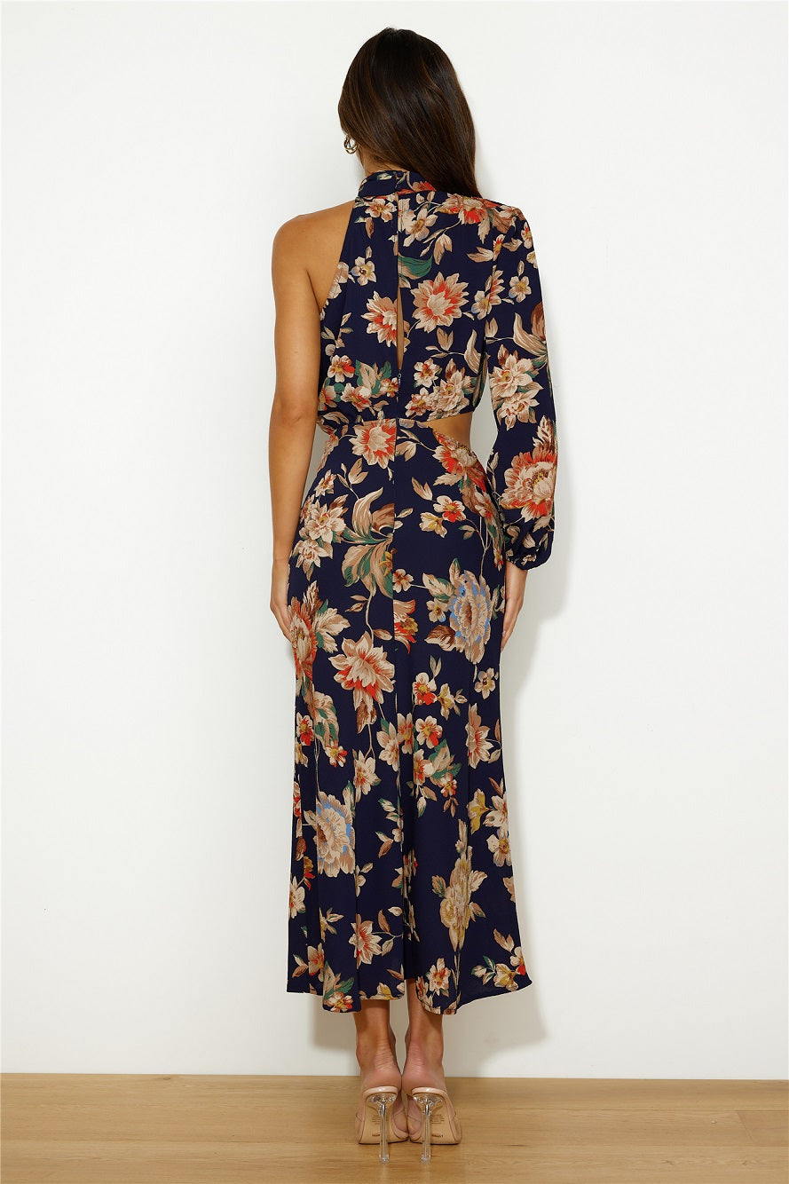 Love Your Needs Midi Dress Navy