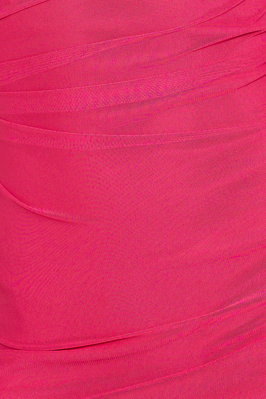 She's Flirty Mesh Mini Dress Pink