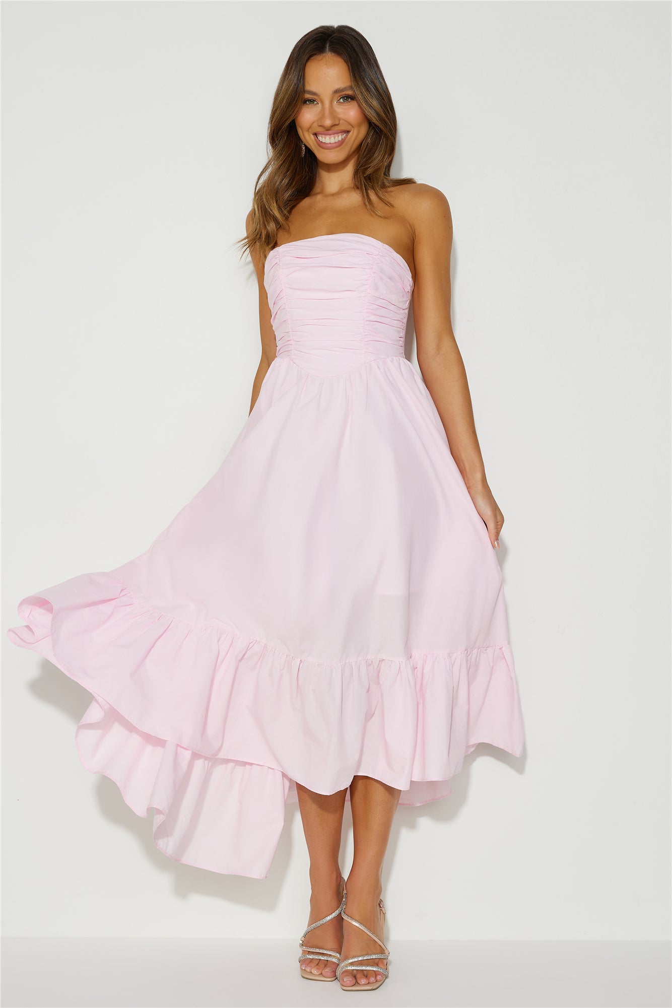 Style Anywhere Midi Dress Pink