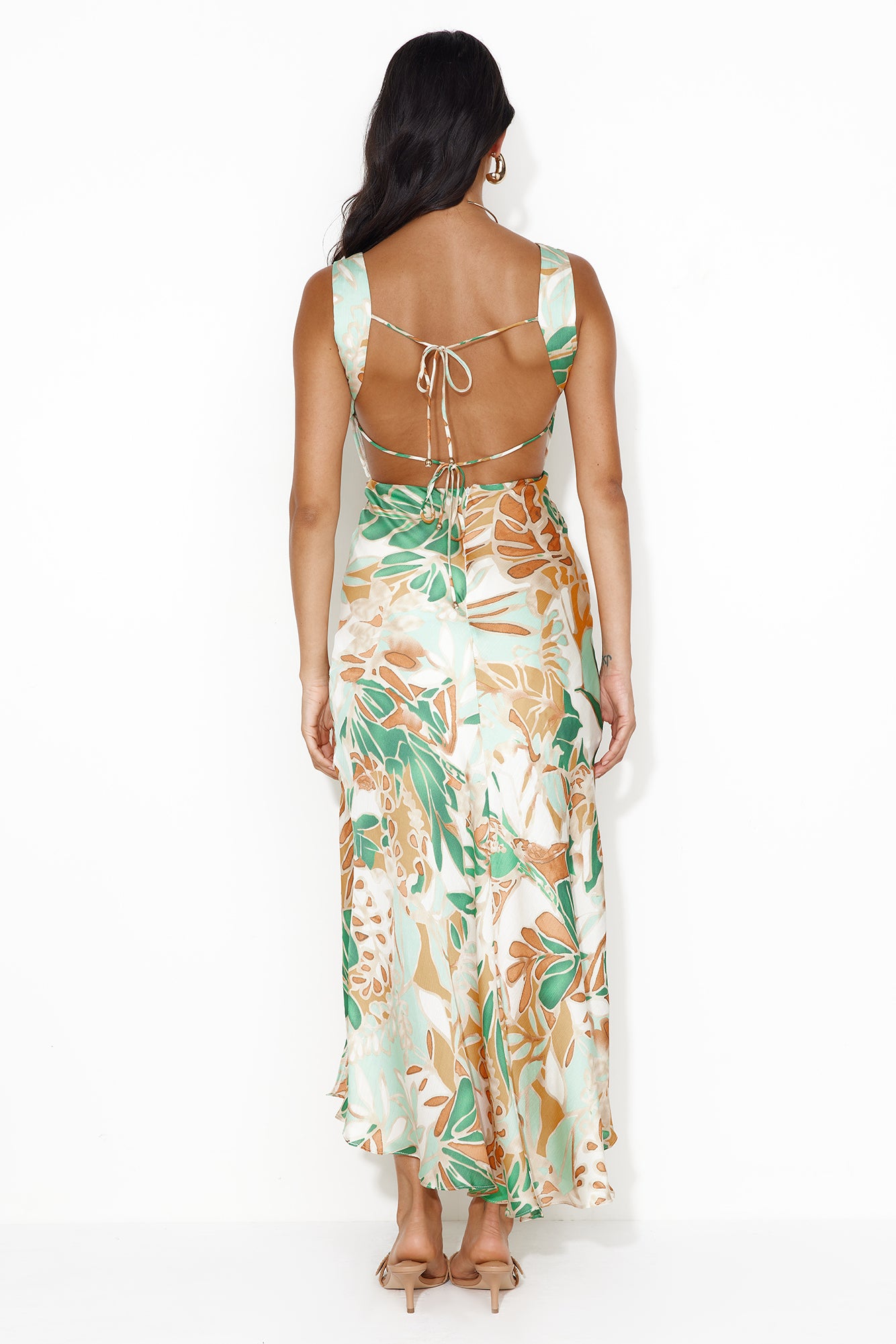 Season Of Flings Maxi Dress Green