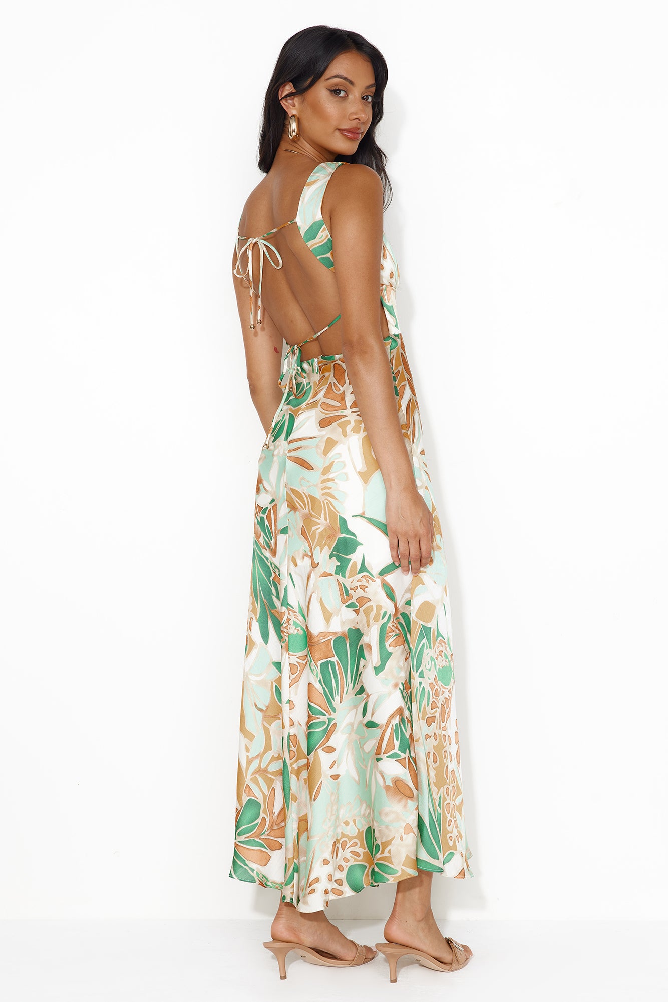 Season Of Flings Maxi Dress Green