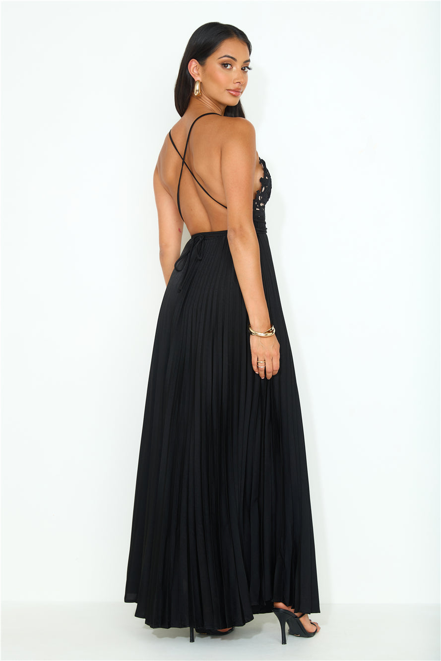 Want And Need Maxi Dress Black