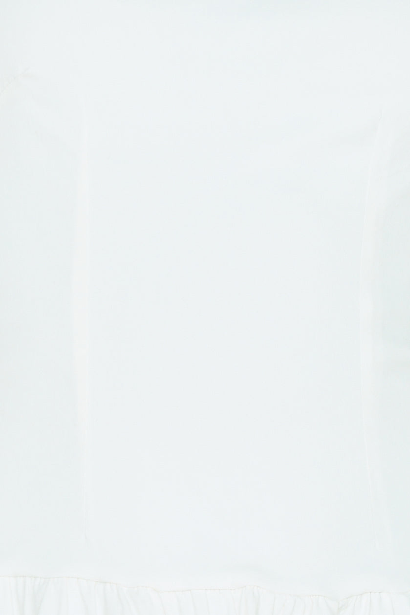 Perfect Personality Halter Mini Dress White