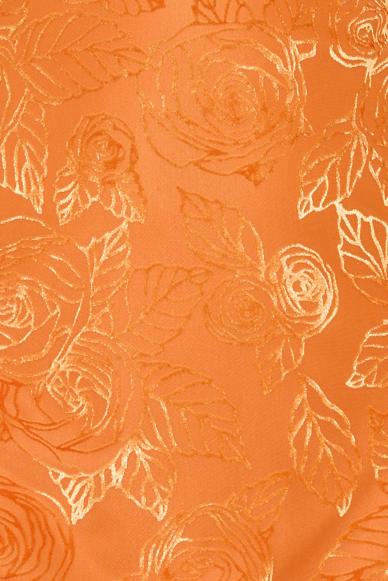Skip The Line Mini Dress Orange