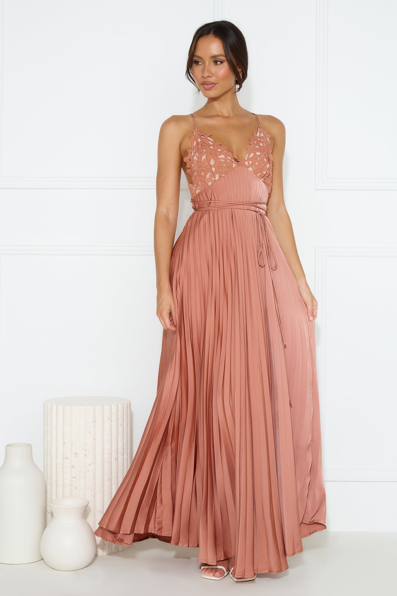 Want And Need Maxi Dress Brown