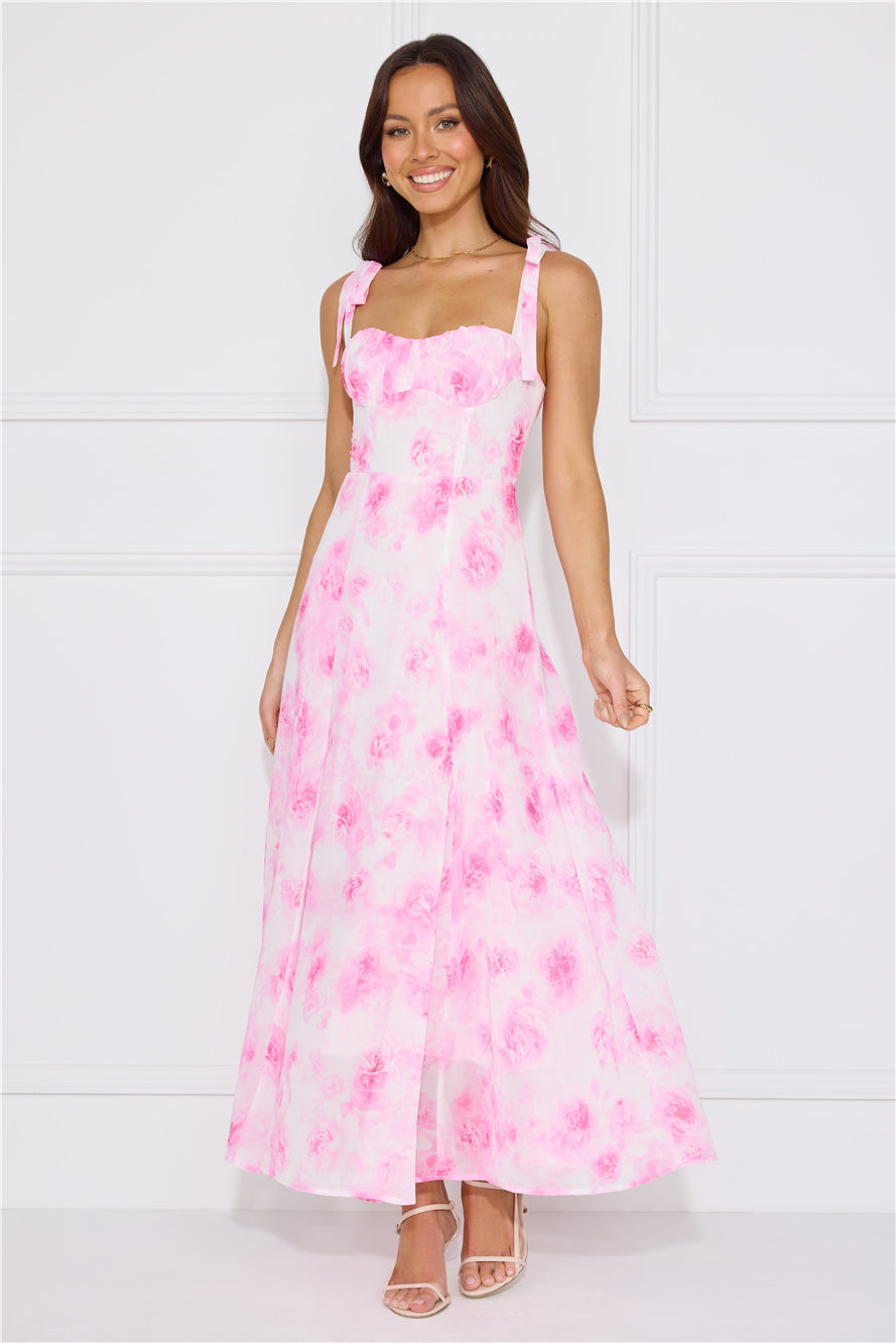 Socialite Status Midi Dress Pink