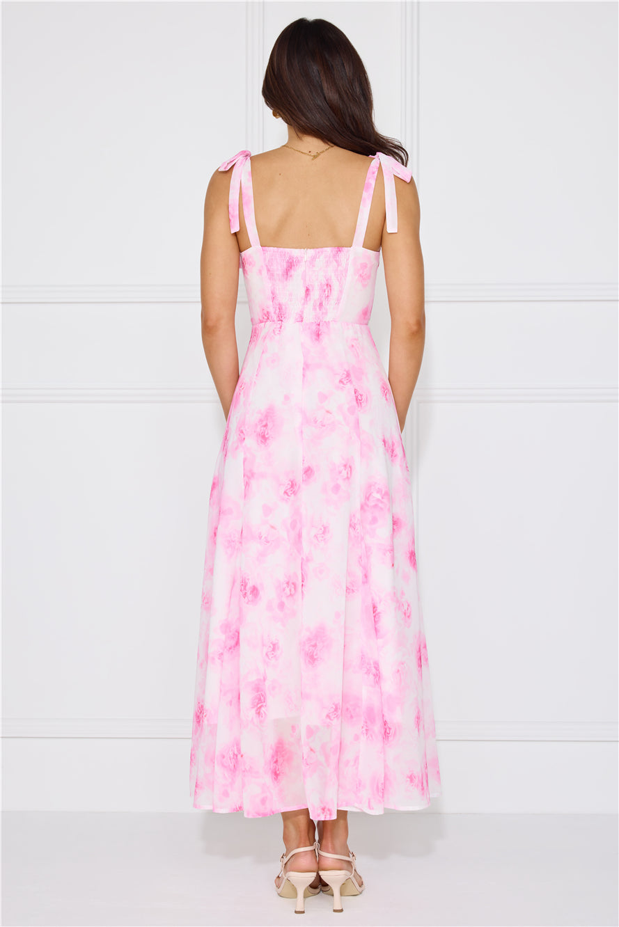 Socialite Status Midi Dress Pink