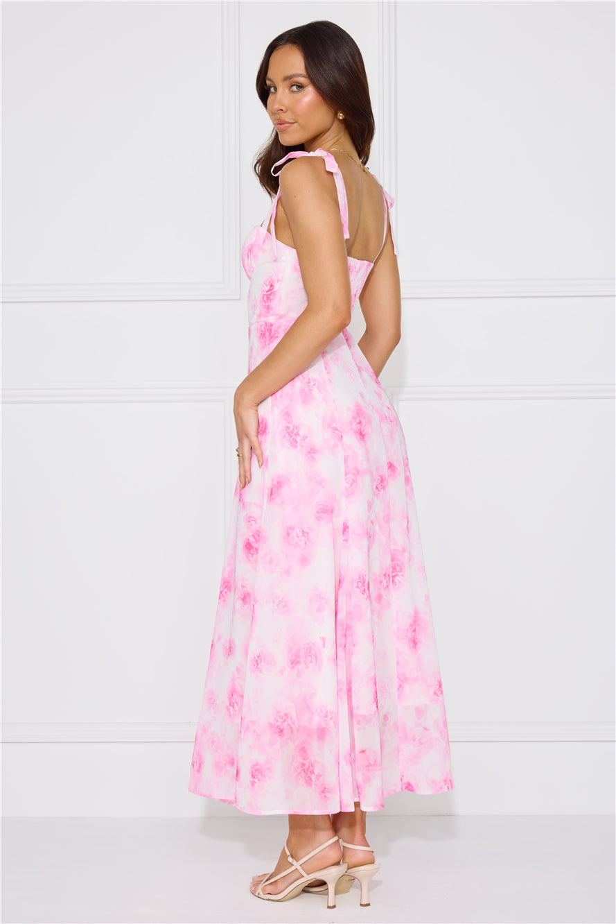 Socialite Status Midi Dress Pink