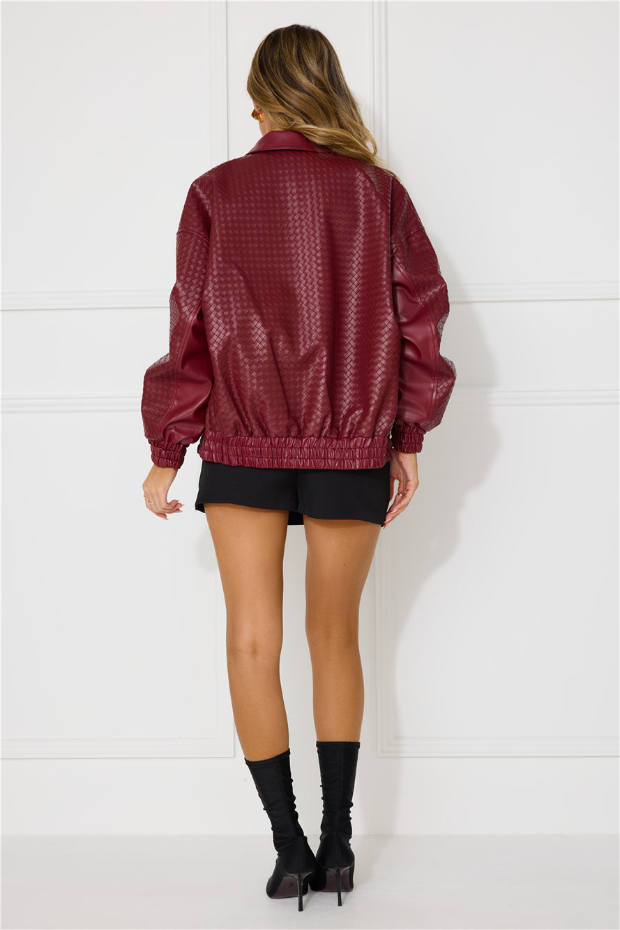 Kenny Bomber Dark Burgundy
