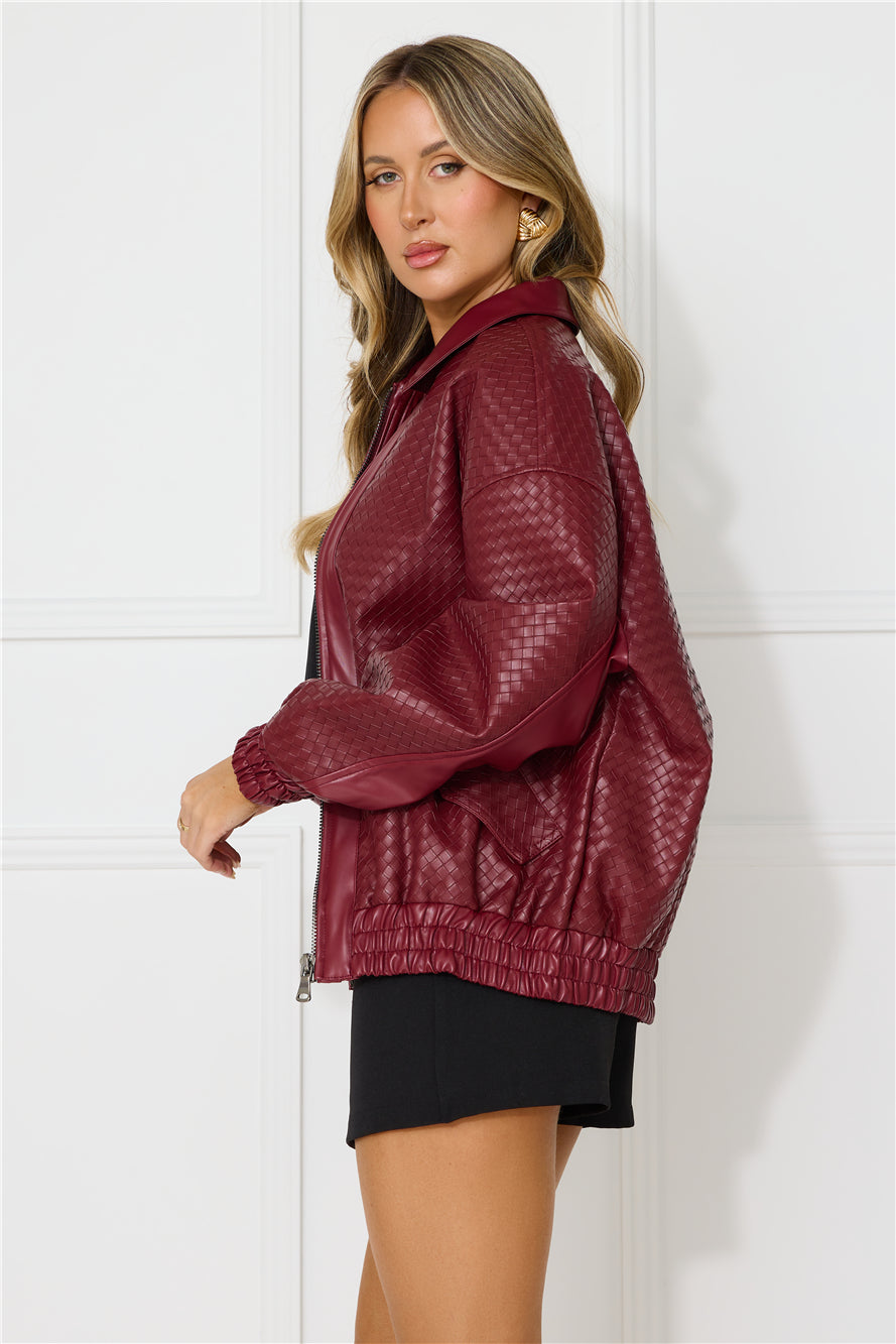 Kenny Bomber Dark Burgundy