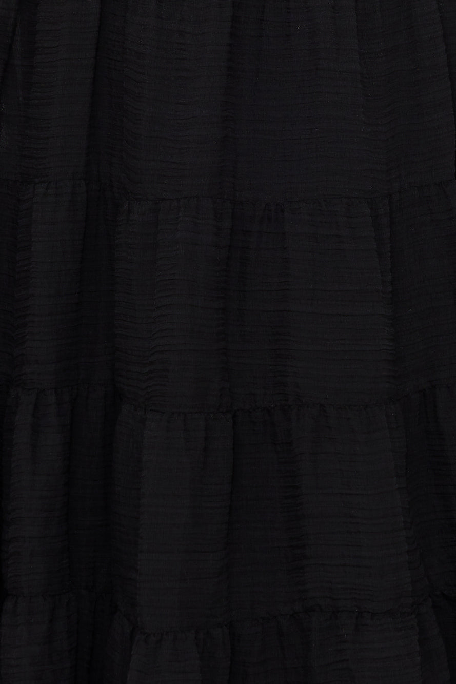 Beauty Retreat Halter Maxi Dress Black