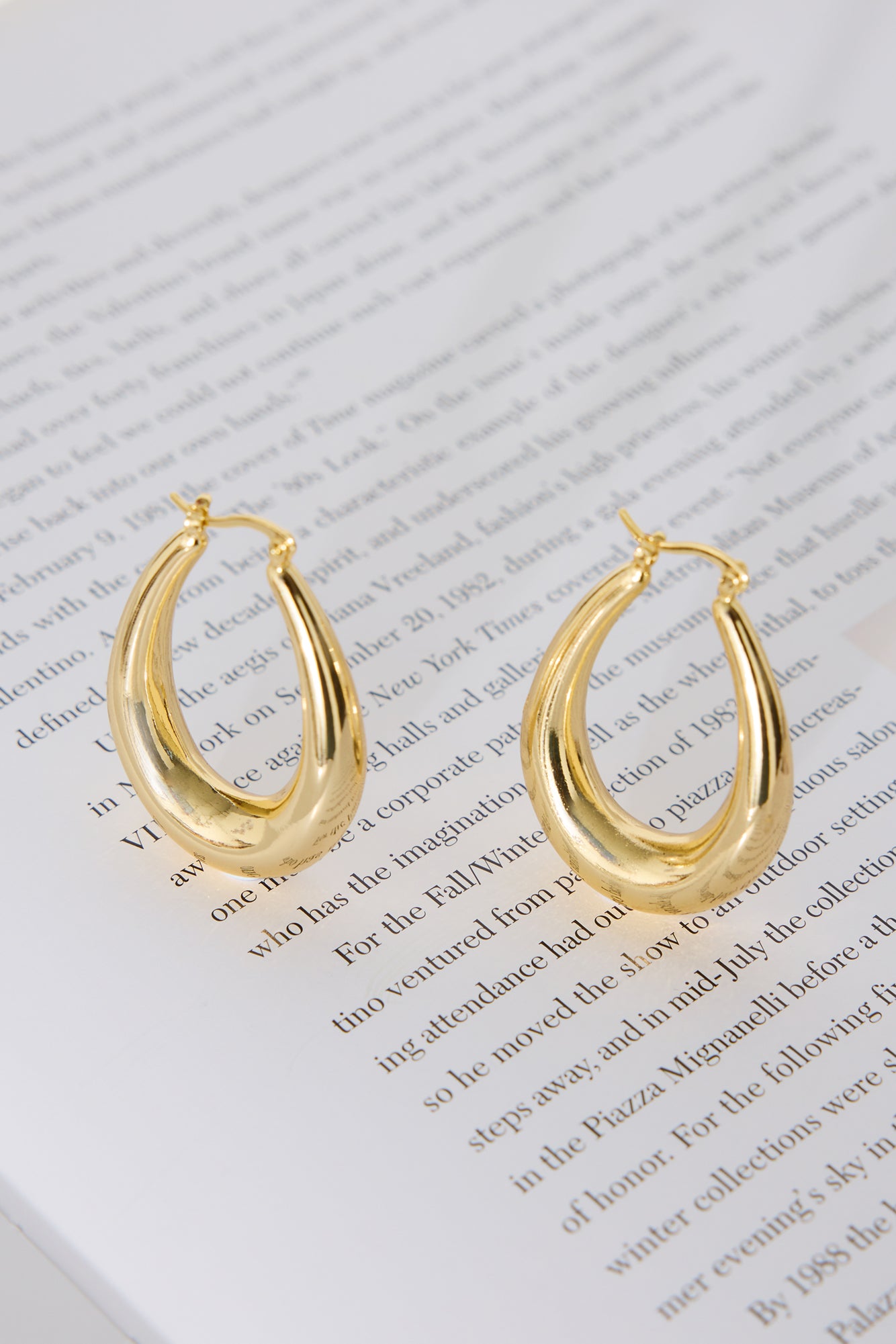 18k Gold Plated Pixie Hoops Earrings Gold
