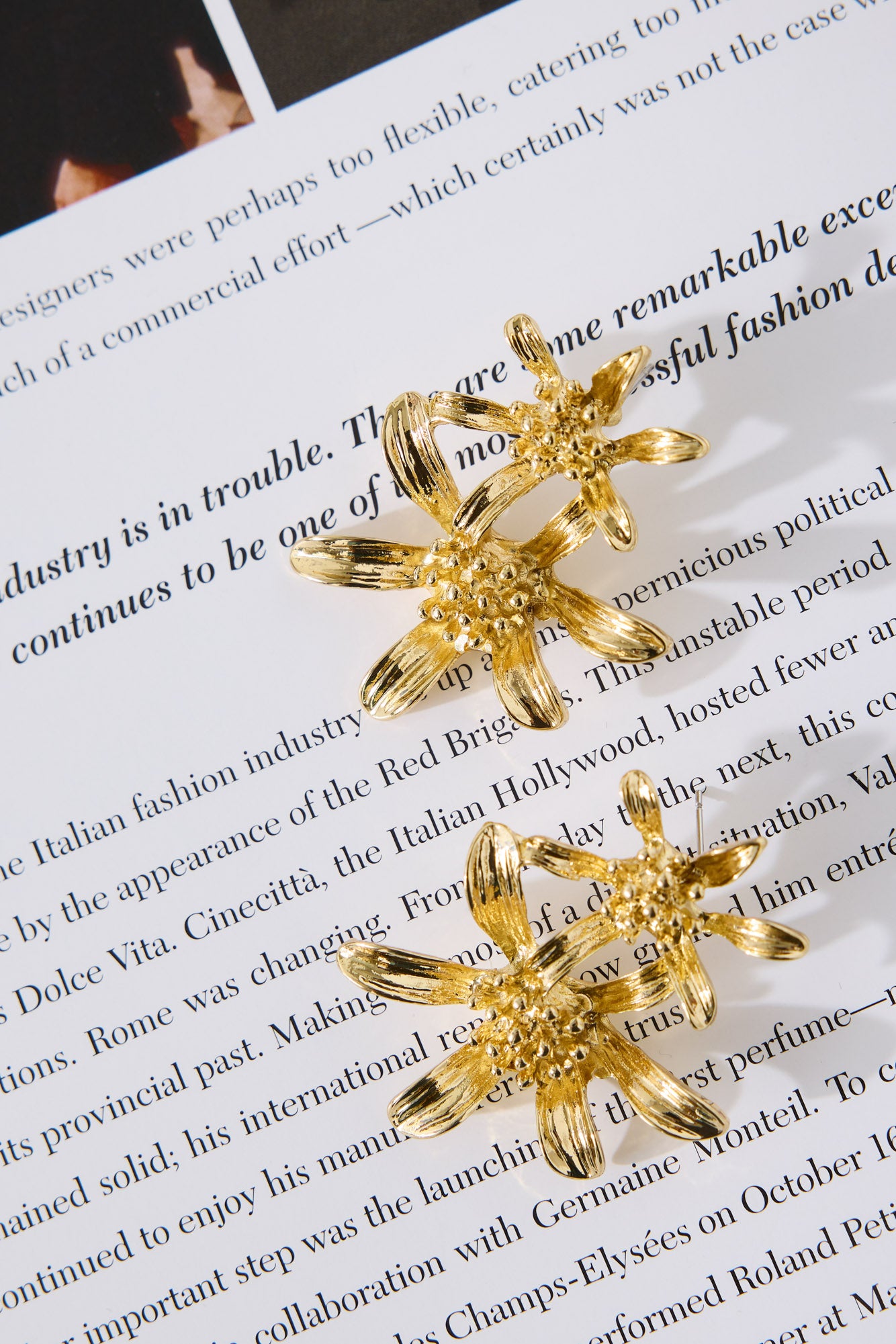 18k Gold Plated Vibe Of Islands Earrings Gold