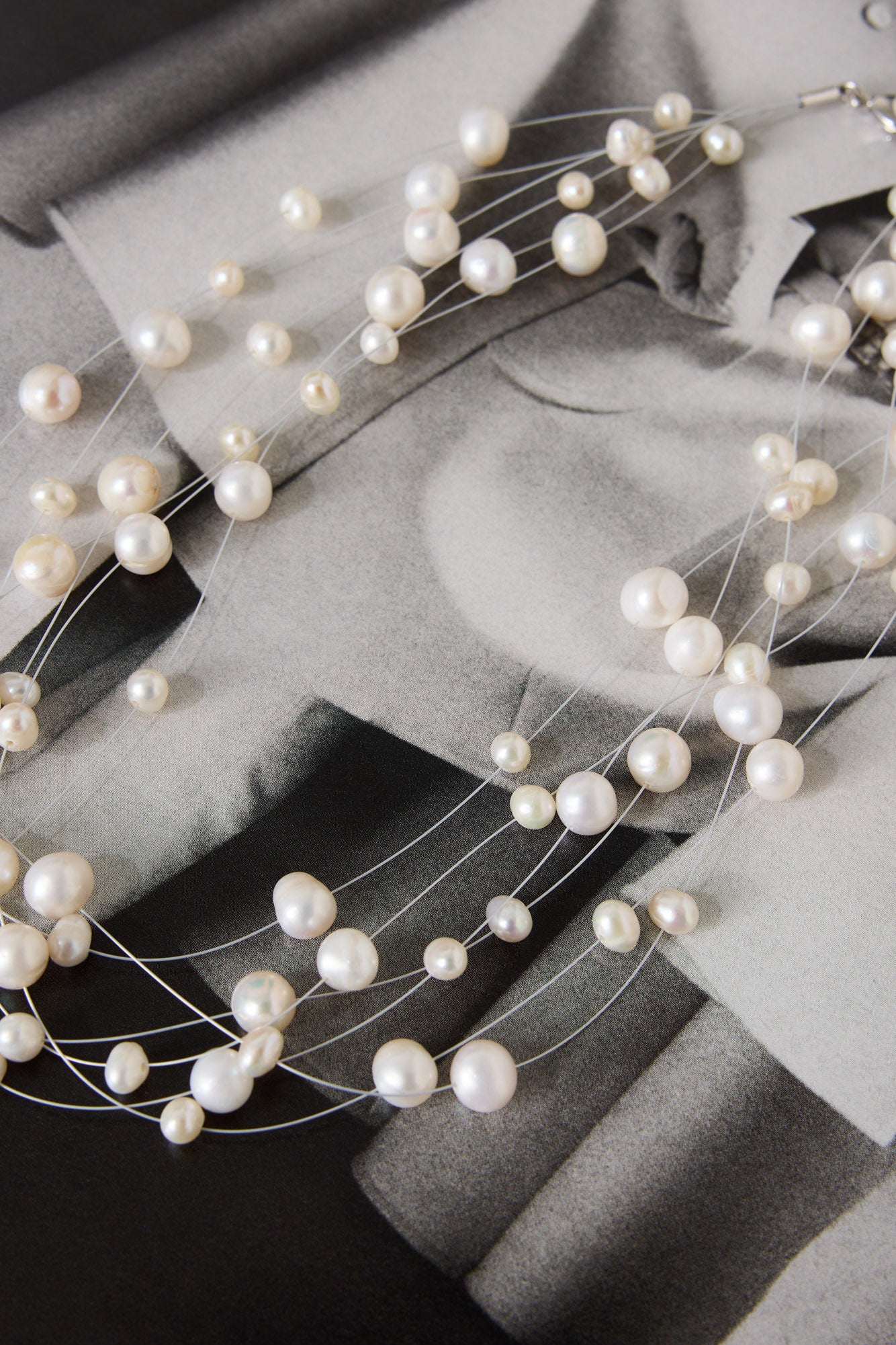 925 Silver Layla Freshwater Pearl Necklace Silver