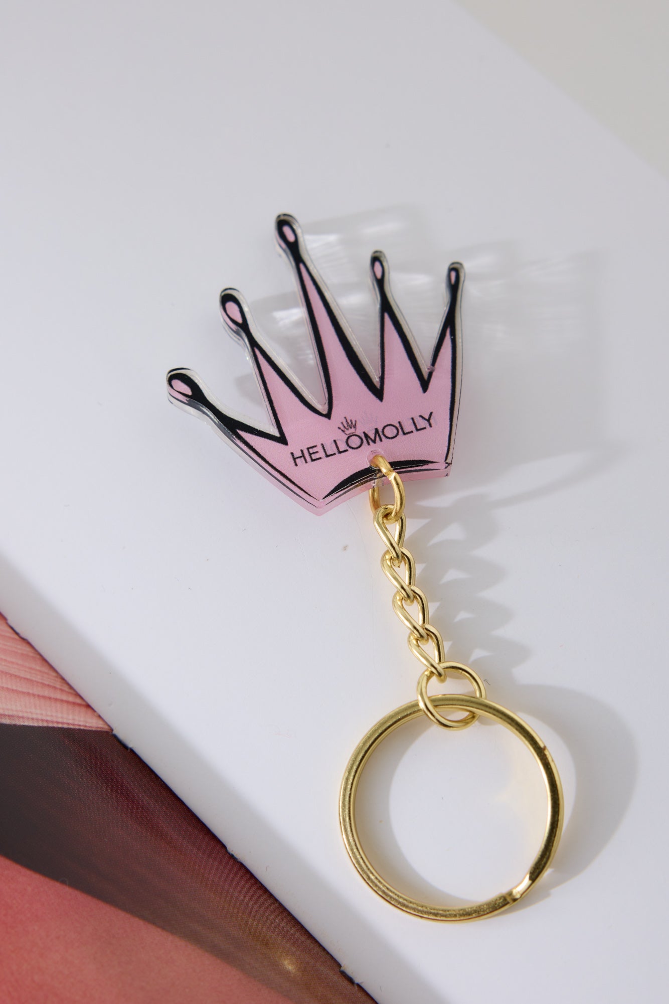 Crown Keyring Pink