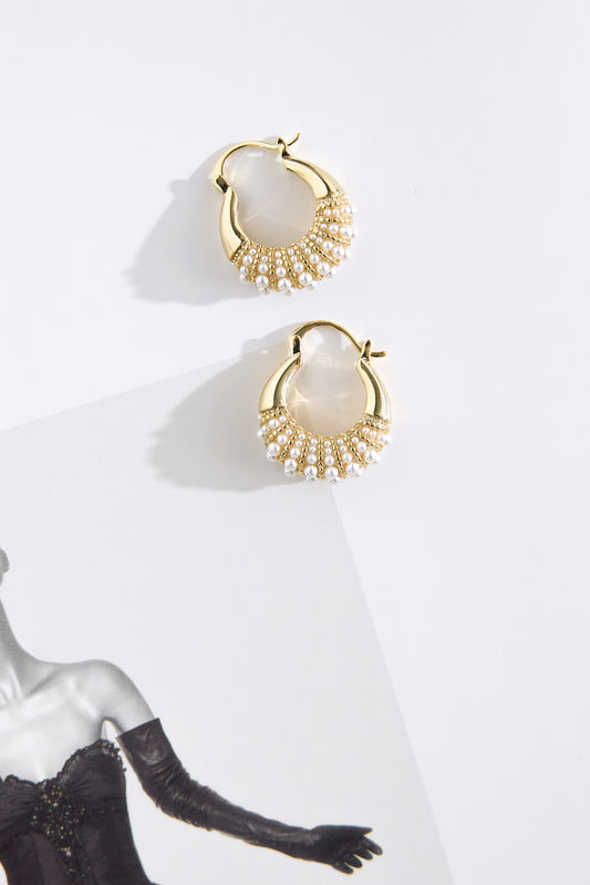 18k Gold Plated Wander Earrings Gold