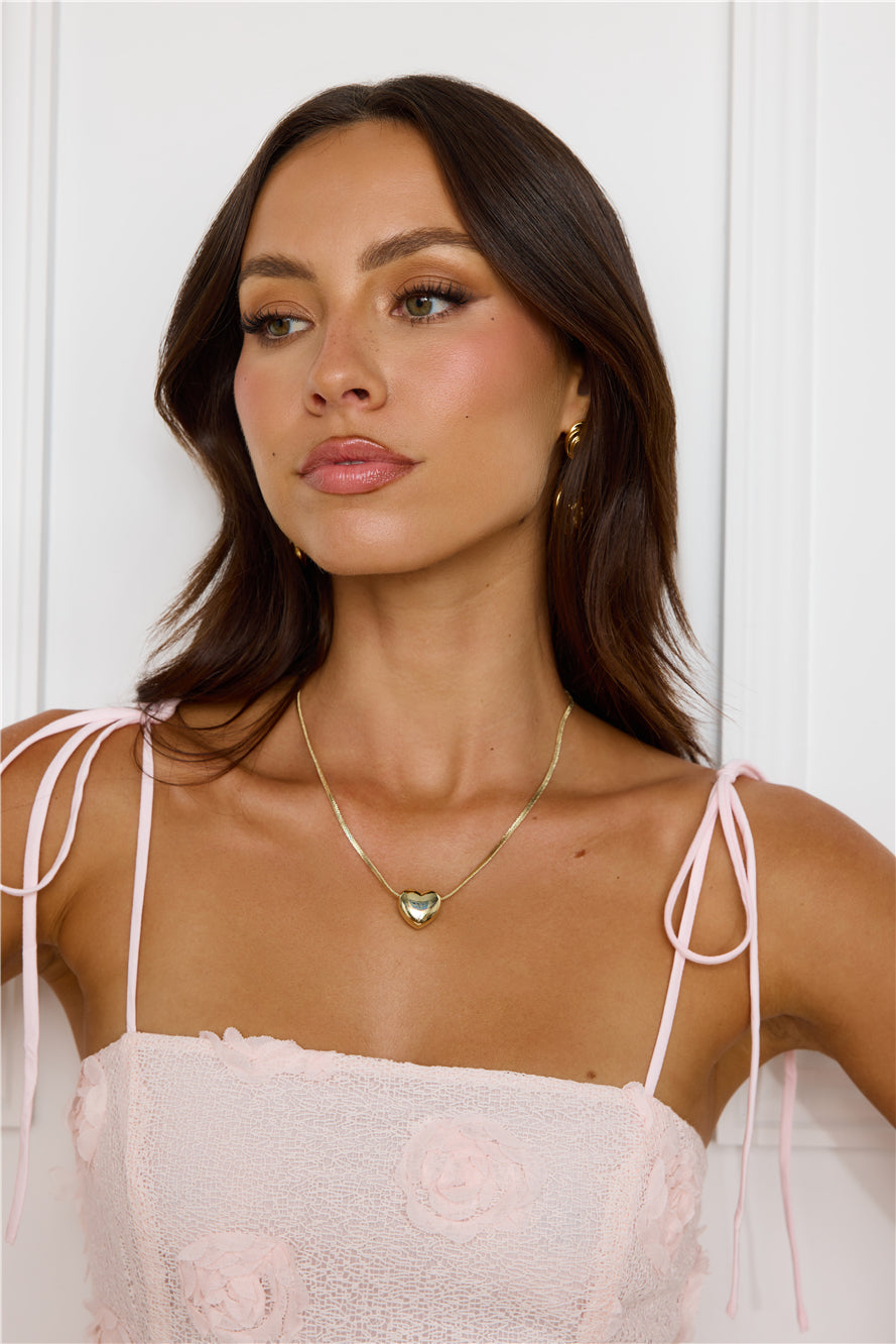 Romance And Me Necklace Gold