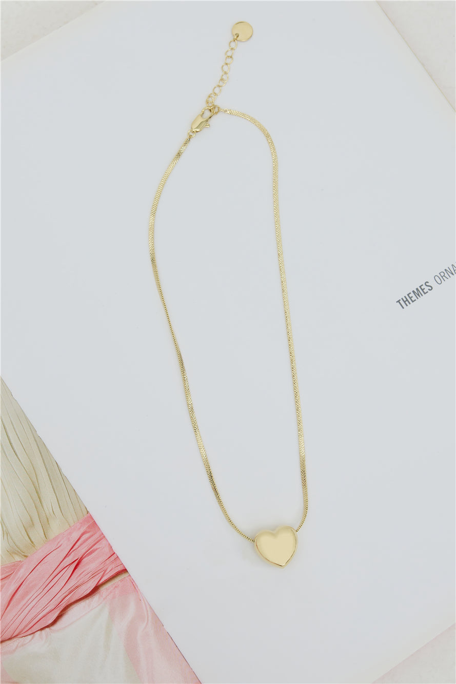 Romance And Me Necklace Gold