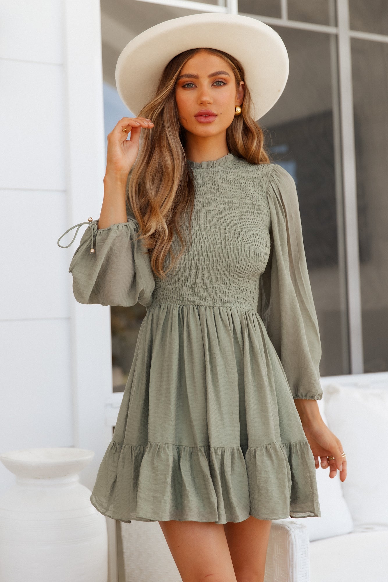 Old Tale Dress Olive