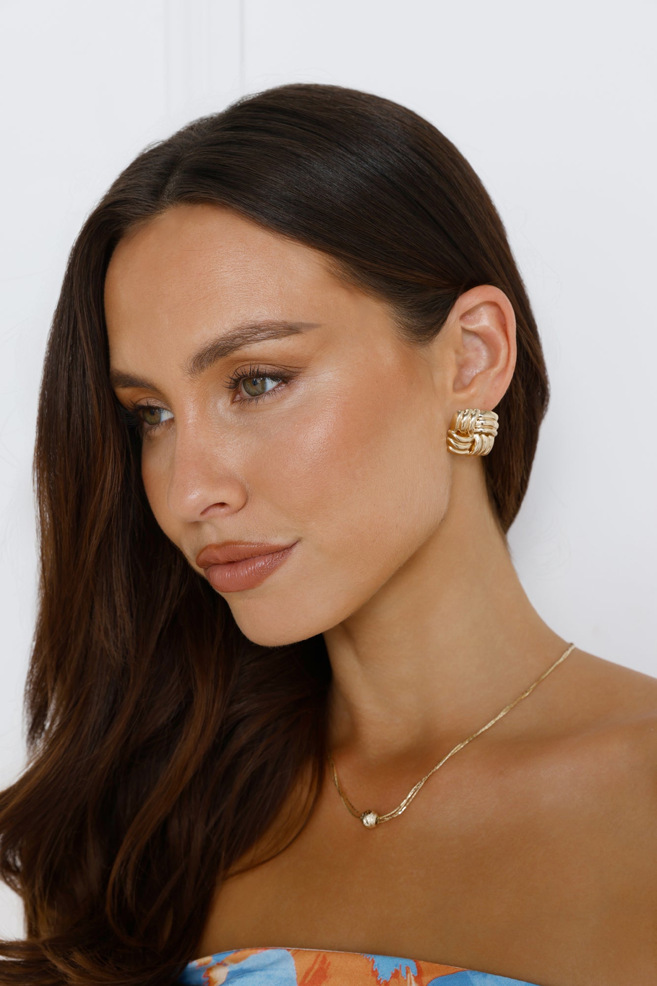 18k Gold Plated Shimmer Earrings Gold