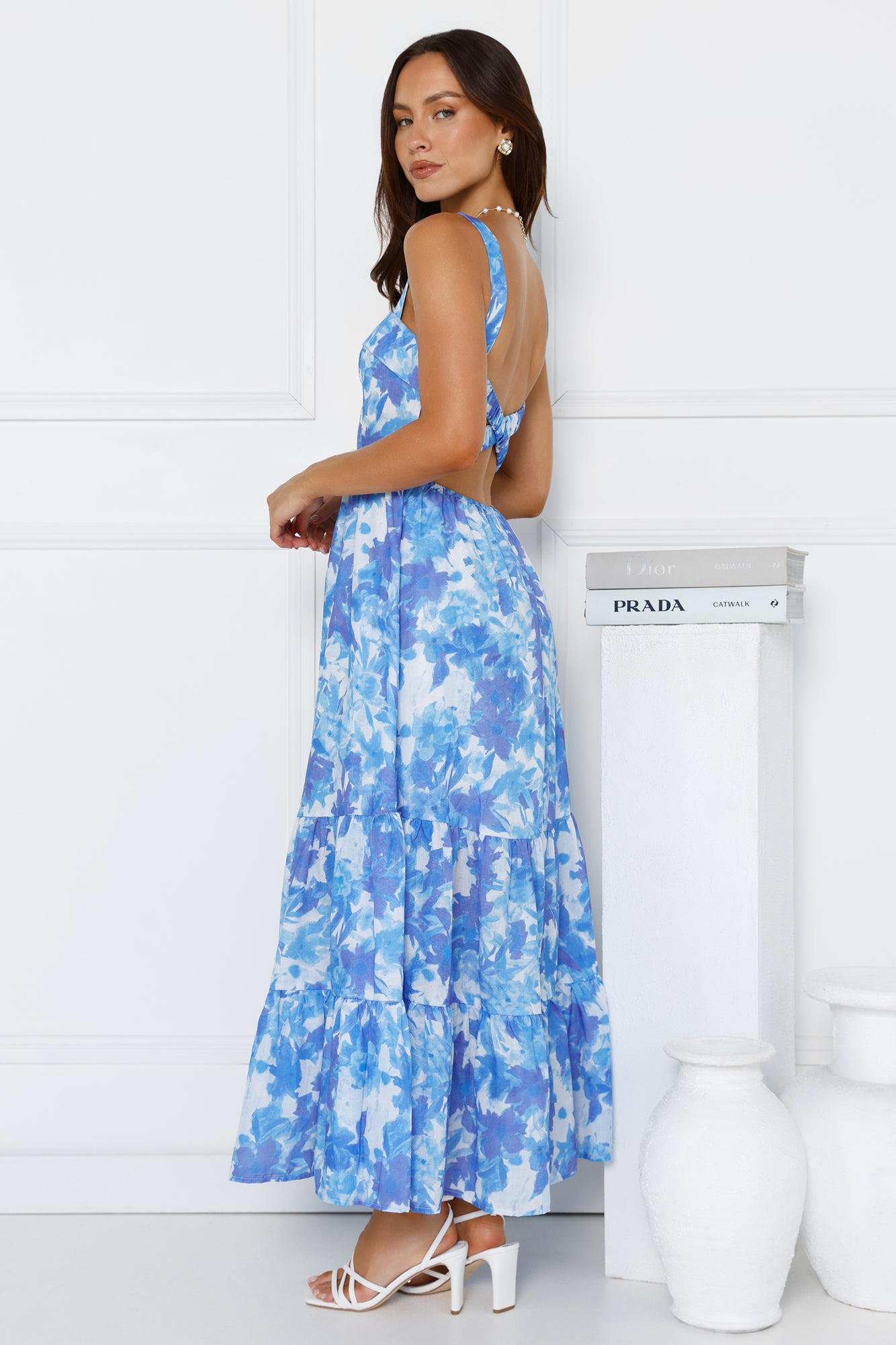 Heated Sun Maxi Dress Blue