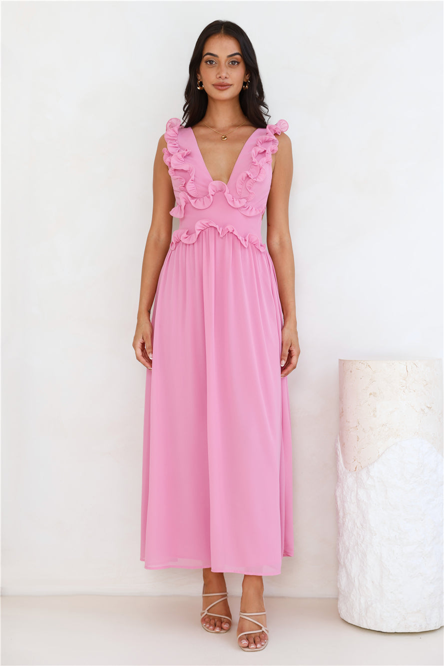 Light Embrace Maxi Dress Pink