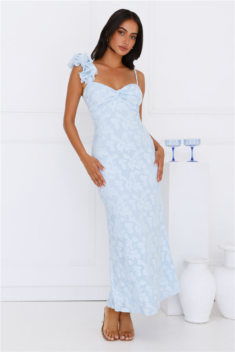 Nights Of Delight Maxi Dress Blue