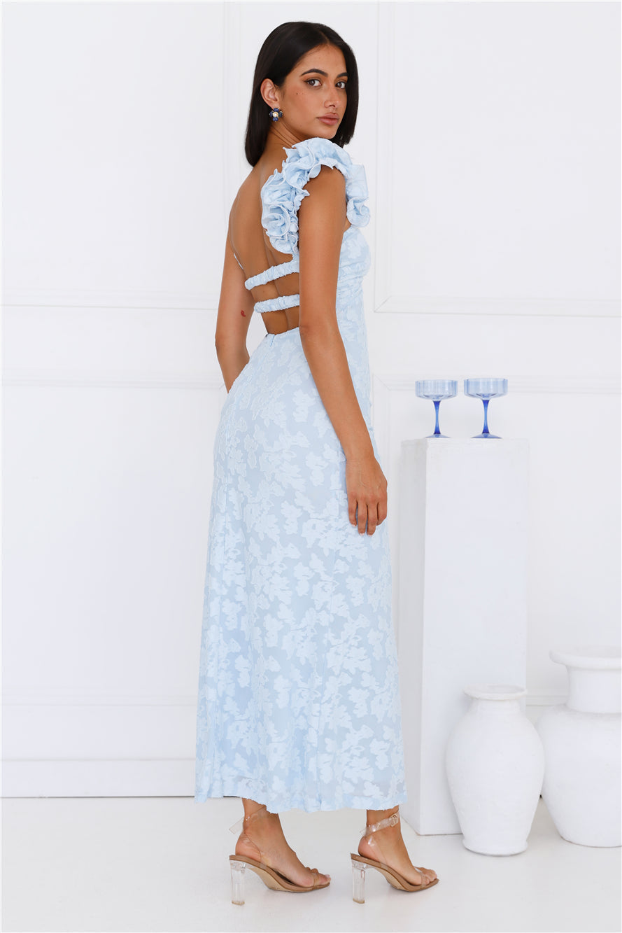 Nights Of Delight Maxi Dress Blue