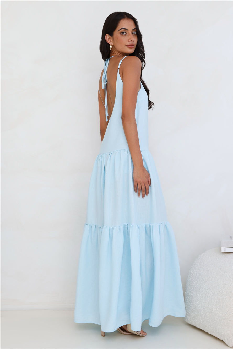 Diamond Affair Maxi Dress Blue