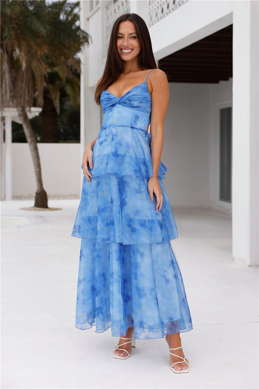Your Style Story Maxi Dress Blue