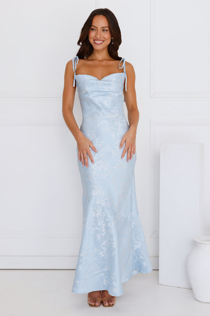 Whimsical Dreams Maxi Dress Blue