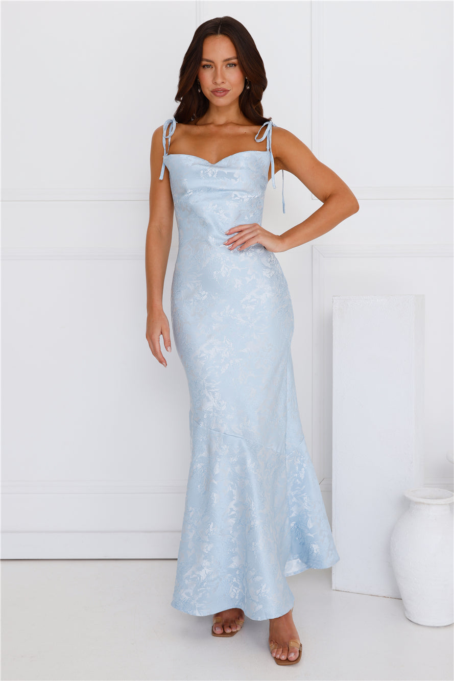 Whimsical Dreams Maxi Dress Blue