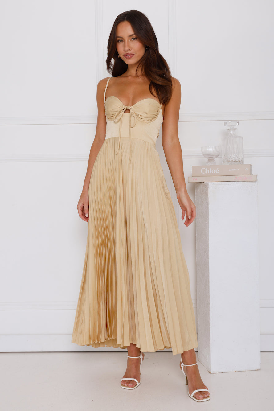 Lovely Soiree Maxi Dress Yellow