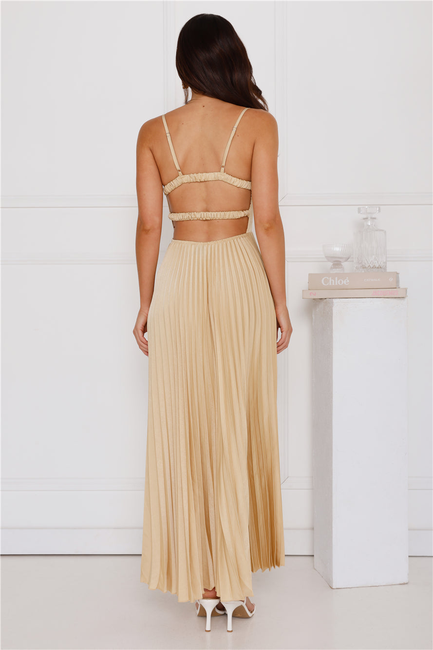 Lovely Soiree Maxi Dress Yellow
