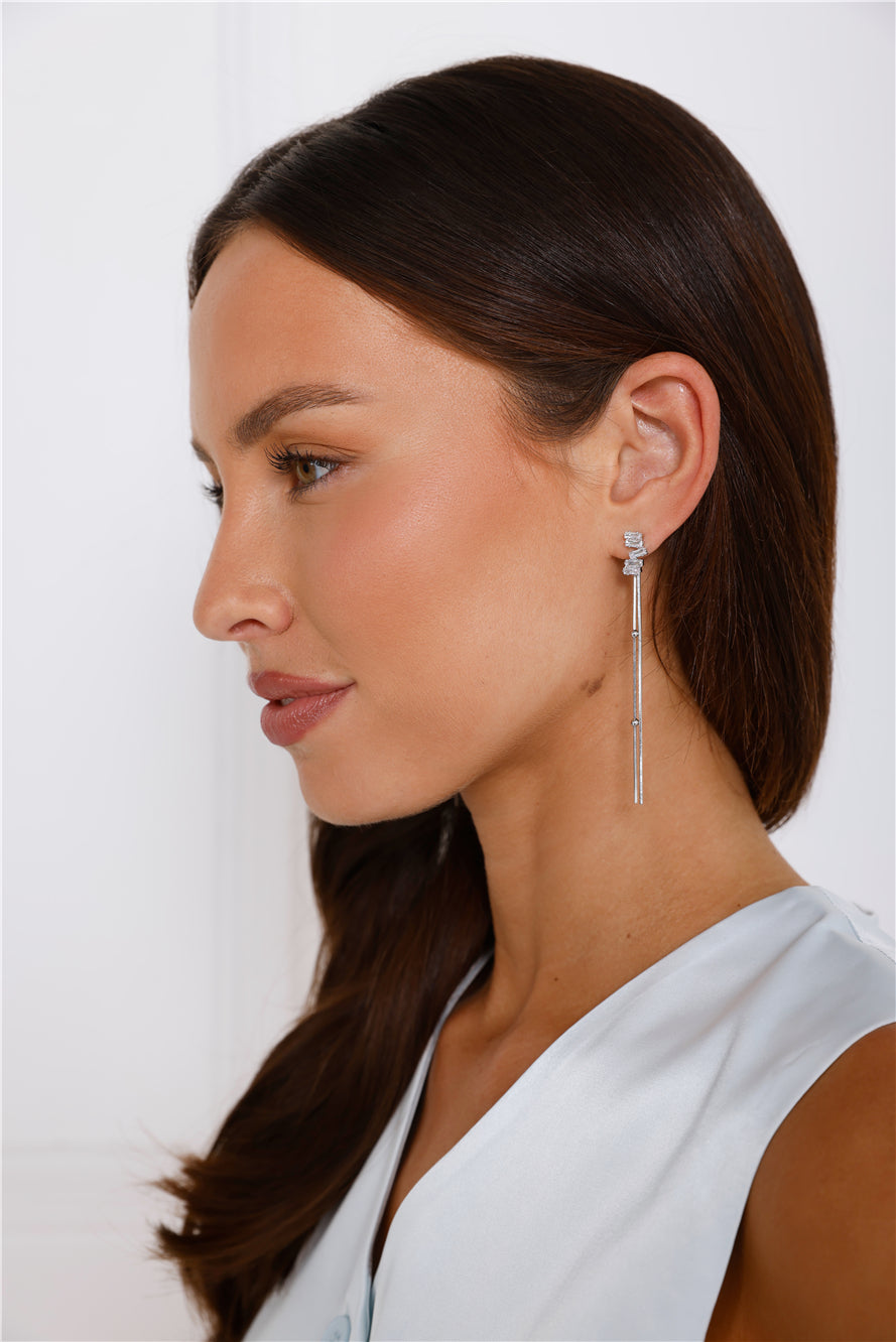 925 Silver Spark Of Luxe Earrings Silver