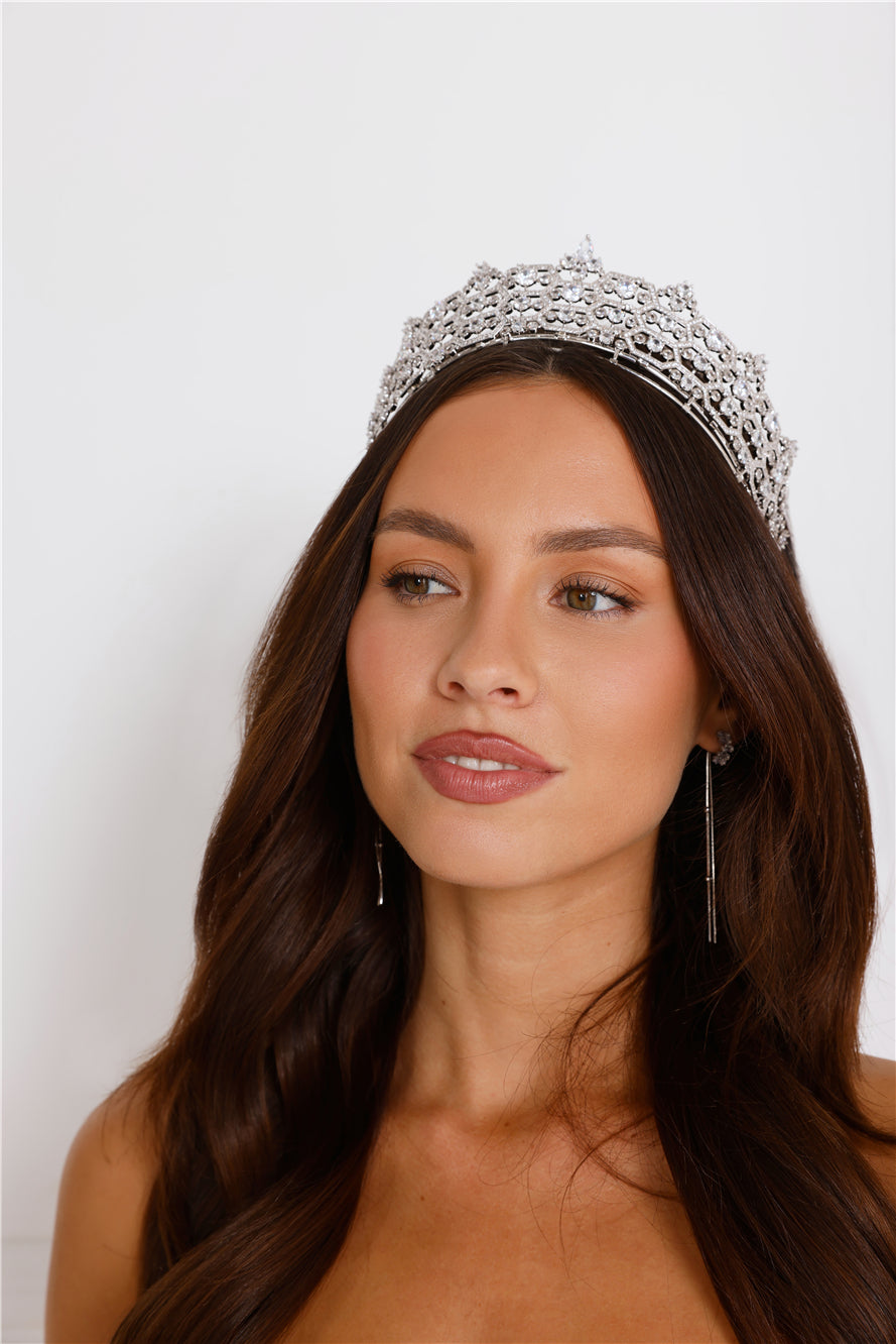 Charm Of A Princess Tiara Crown Silver