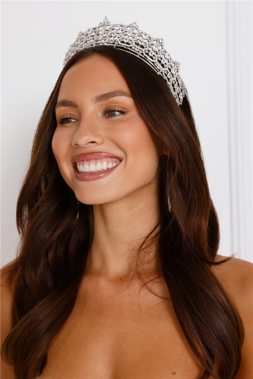Charm Of A Princess Tiara Crown Silver
