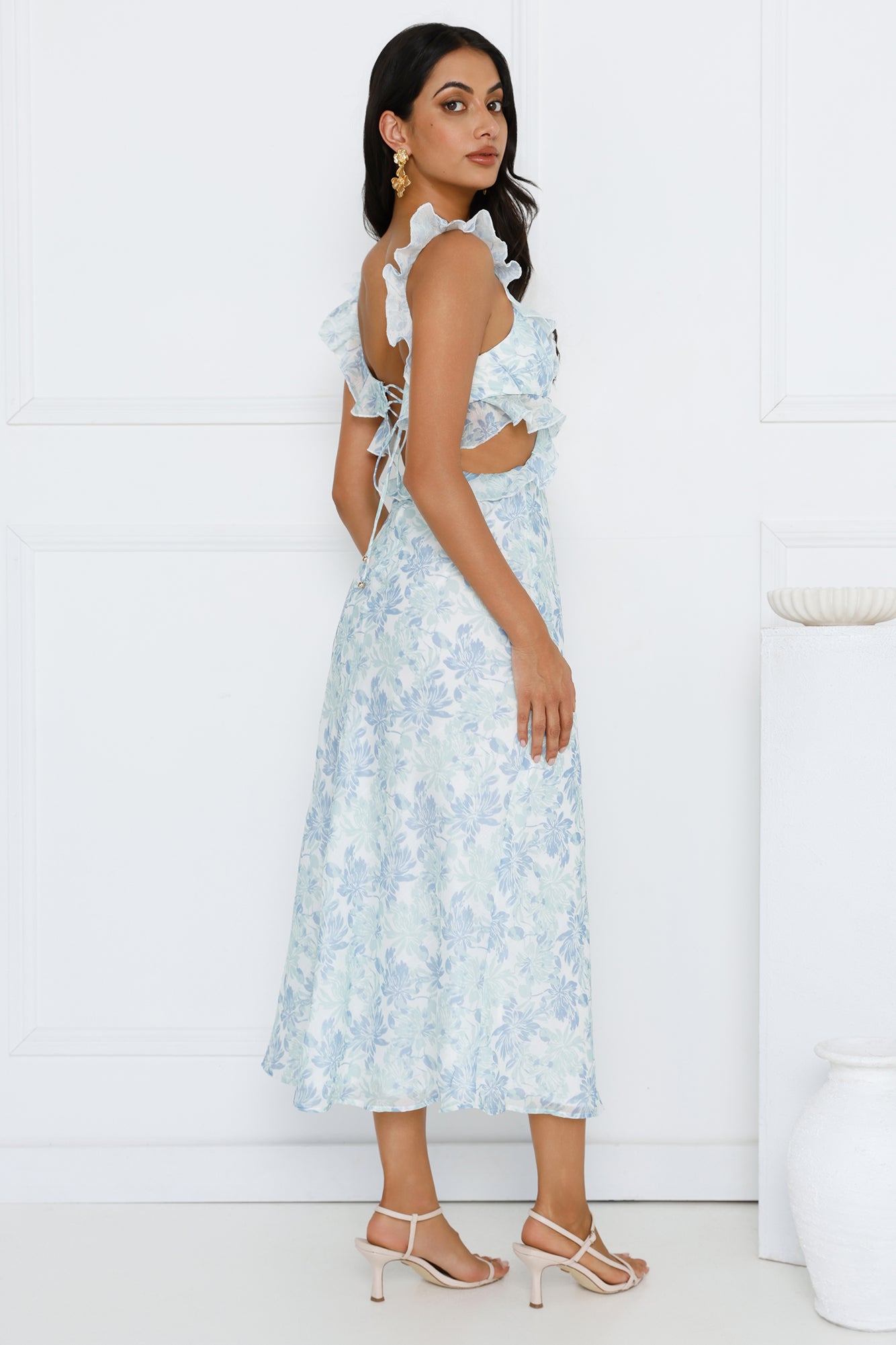 In Another World Maxi Dress Blue