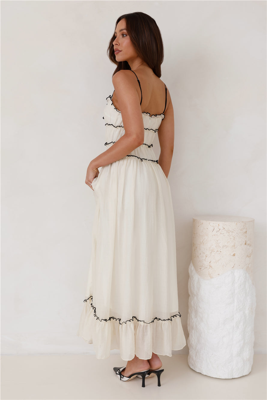 Season Beam Maxi Dress Beige