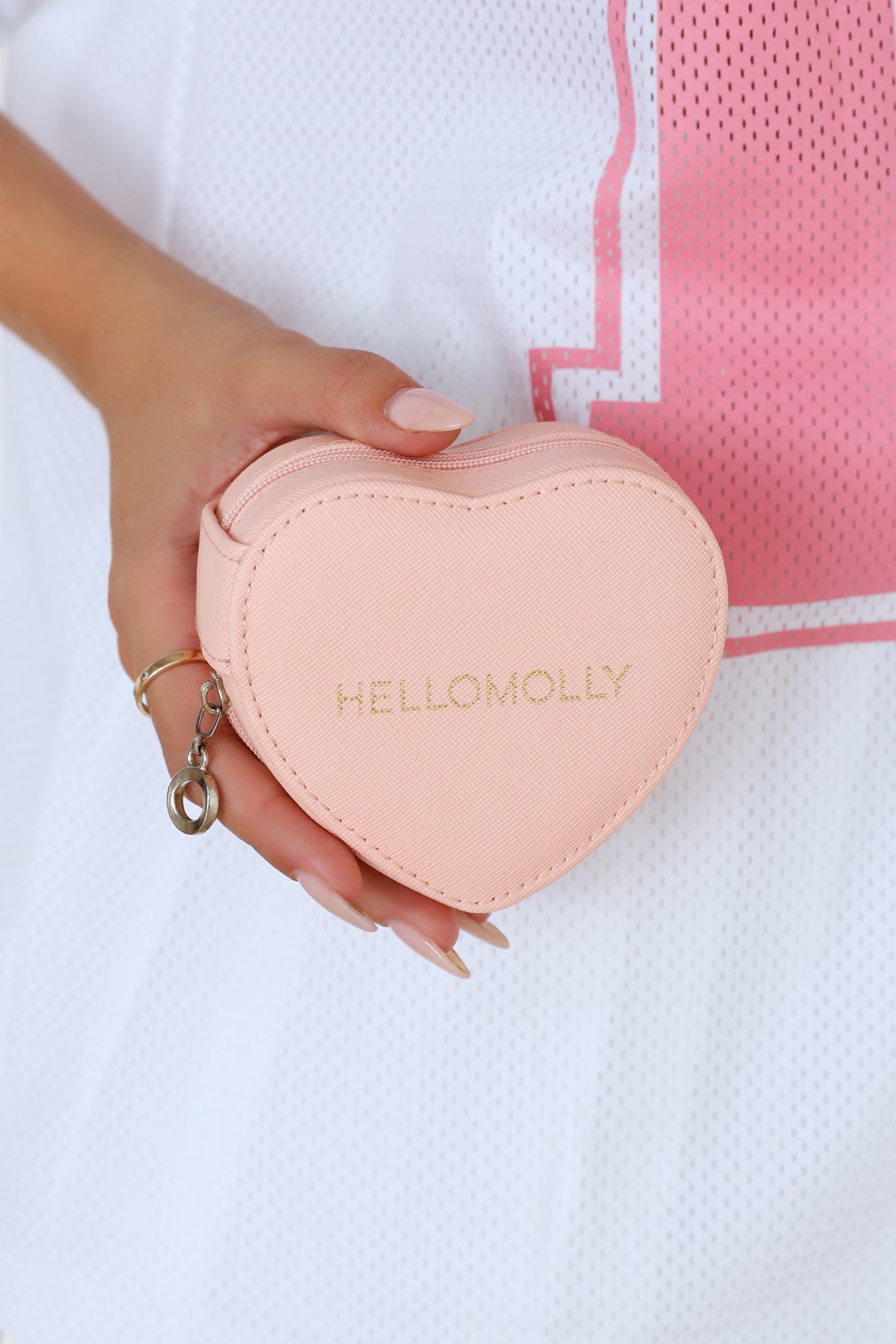 Heart Jewellery Box Pink