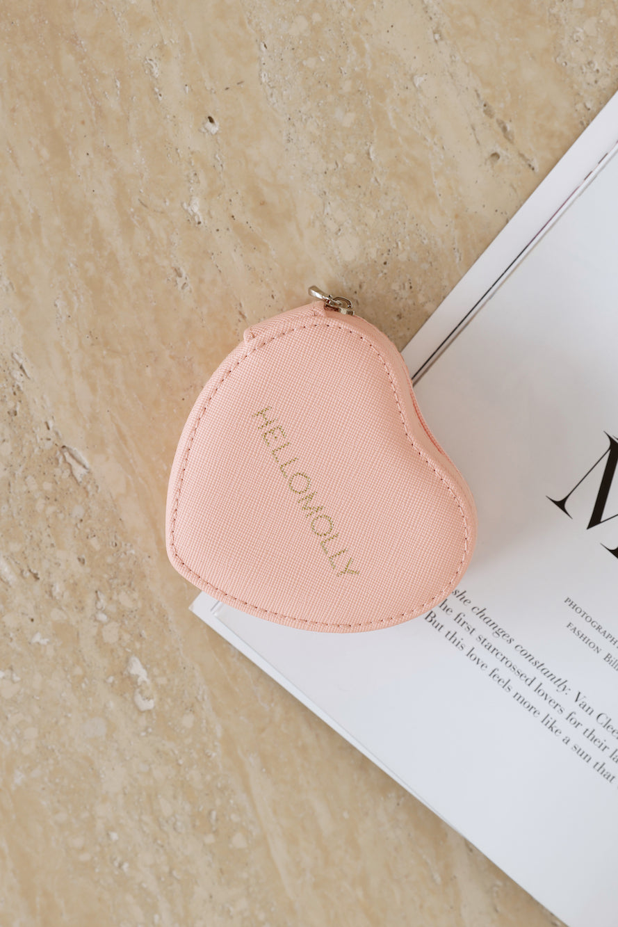 Heart Jewellery Box Pink