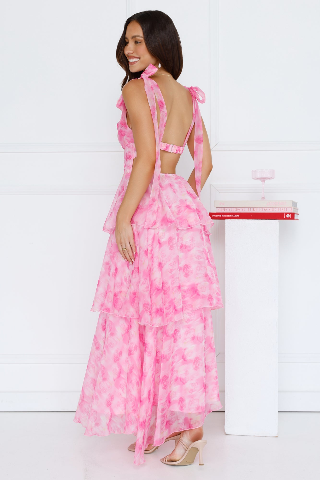 Petals In The Wind Maxi Dress Pink