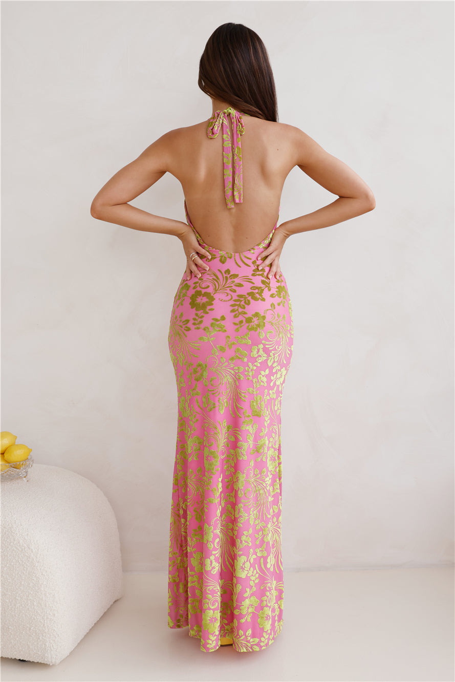 RUNAWAY Pamalo Maxi Dress Pink