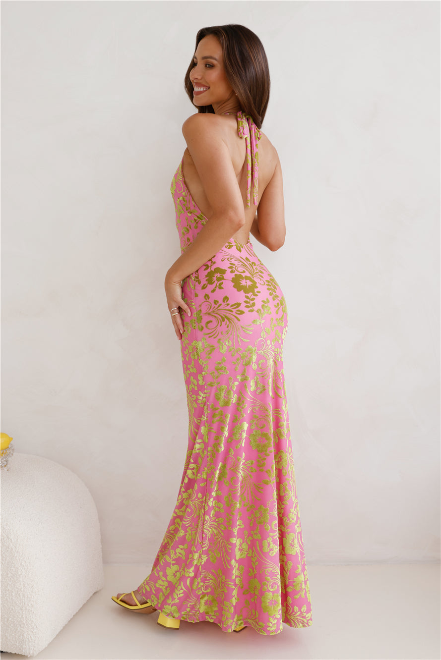 RUNAWAY Pamalo Maxi Dress Pink